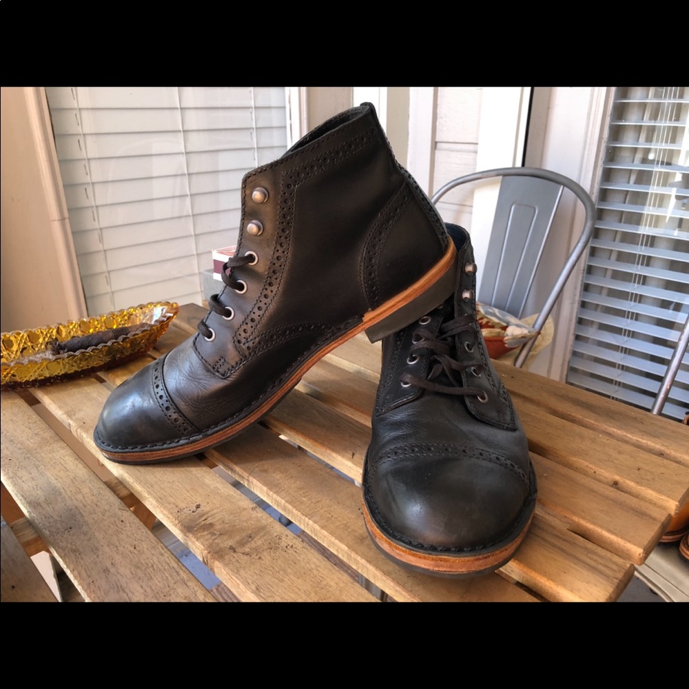 Danner Jack black lace up boots, mens boots